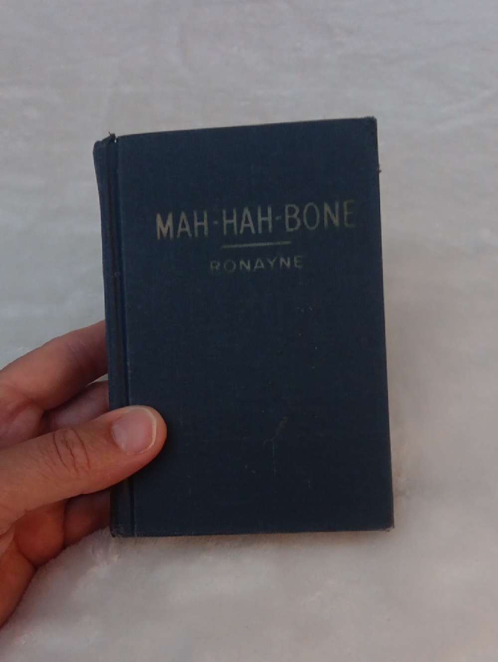 MAH-HAH-BONE Ronayne Hardcover Book